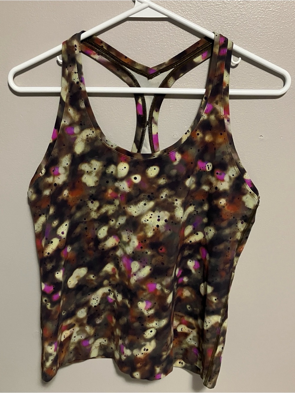 Lululemon tank align waist tank top Soft Focus Splatter Green